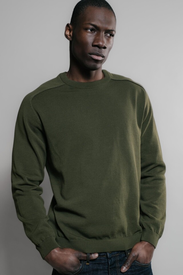 Nitto Knitwear - Pull Sevan Marteau - Kaki