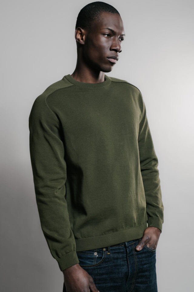 Nitto Knitwear - Pull Sevan Marteau - Kaki