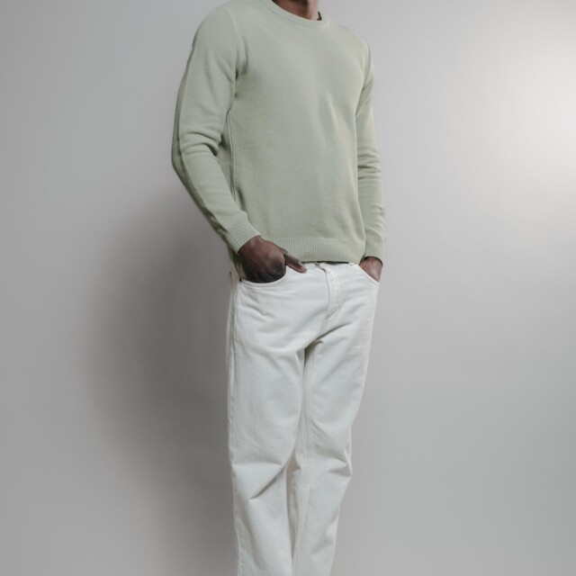 Nitto Knitwear - Agop col rond - Vert Olive