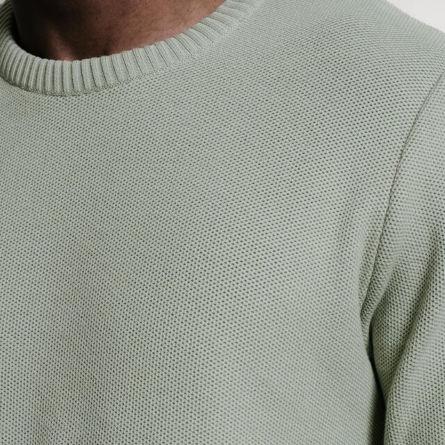 Nitto Knitwear - Agop col rond - Vert Olive