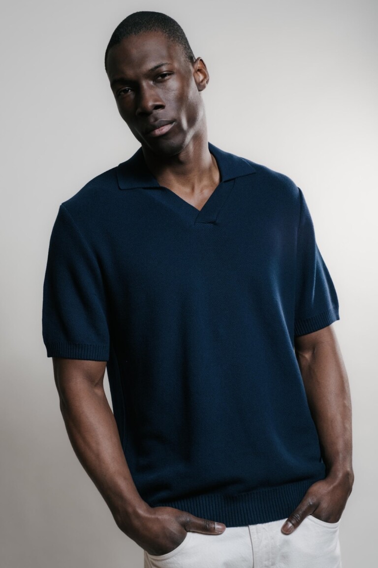 nittoete2026 chris1433 Nitto Knitwear - Agop Polo - Marine – XL