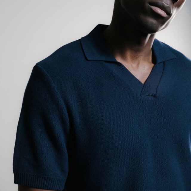 Nitto Knitwear - Agop Polo - Marine