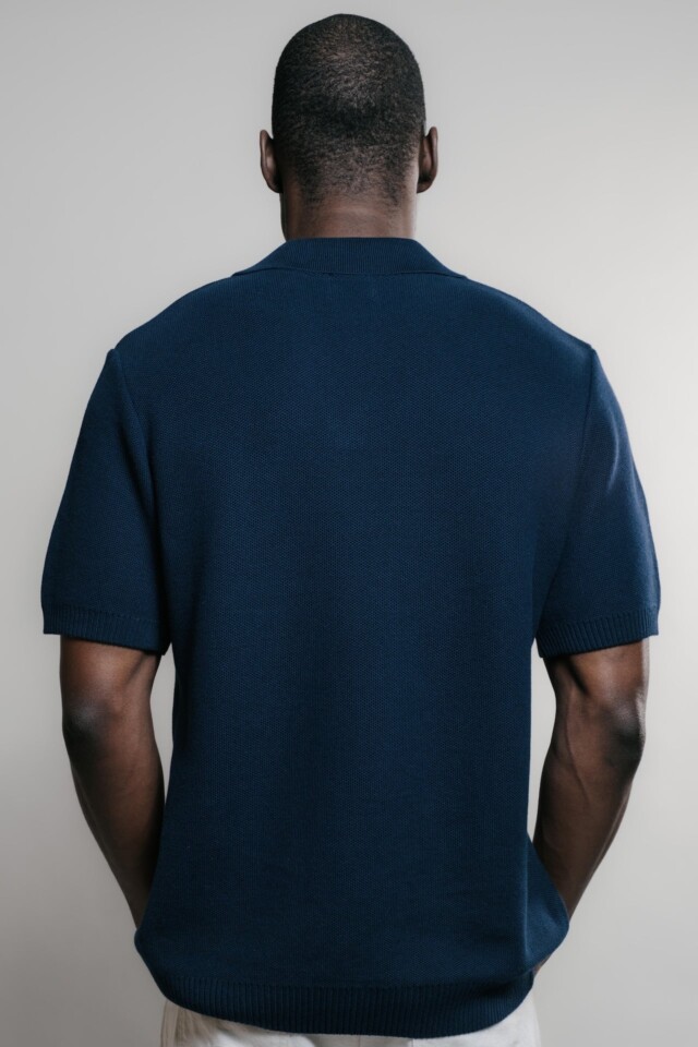 Nitto Knitwear - Agop Polo - Marine