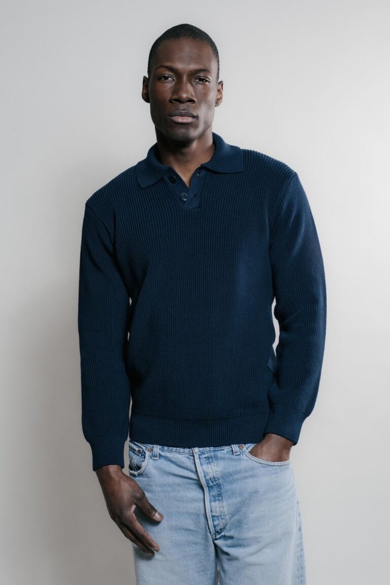 Nitto Knitwear - Djivan Polo - Marine – XXL