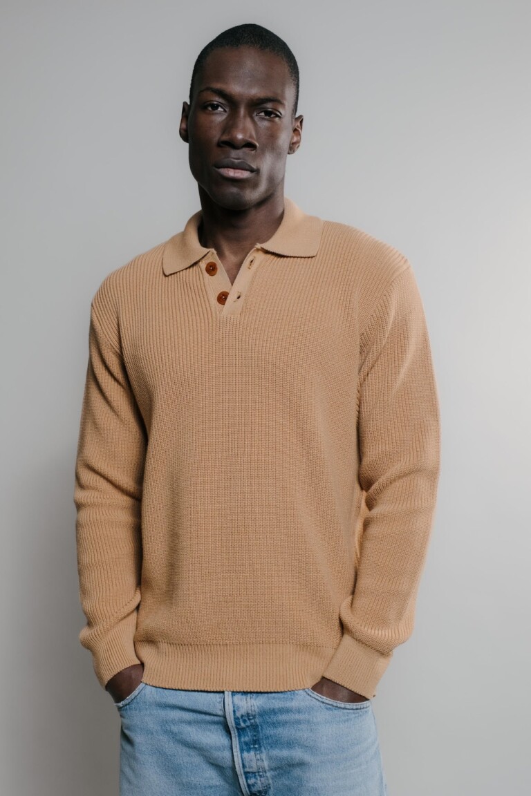 Nitto Knitwear - Djivan Polo - Camel