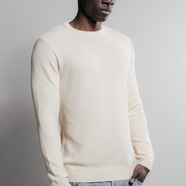 Nitto Knitwear - Agop col rond - Naturel