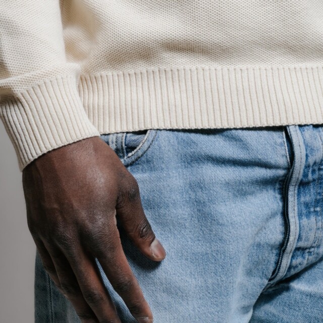 Nitto Knitwear - Agop col rond - Naturel