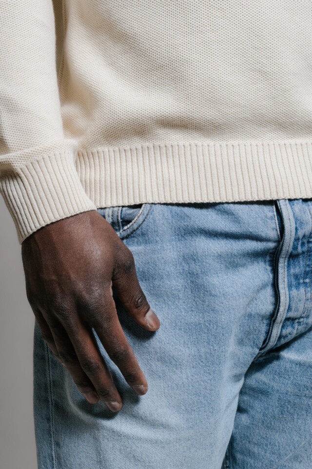 Nitto Knitwear - Agop col rond - Naturel