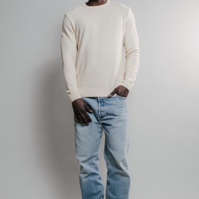 Nitto Knitwear - Agop col rond - Naturel