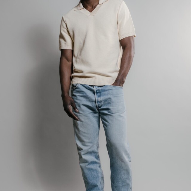 Nitto Knitwear - Agop Polo - Naturel