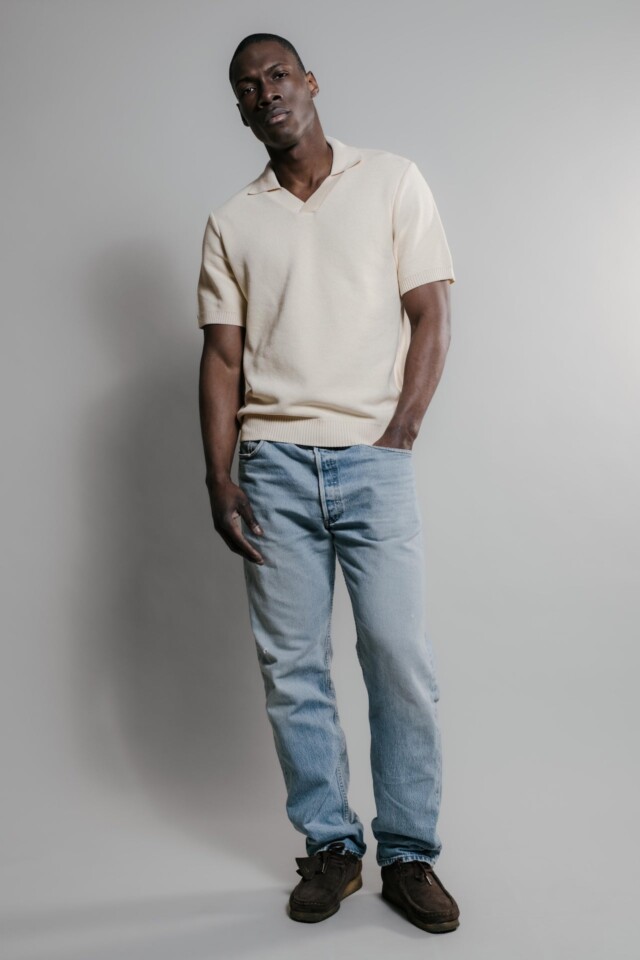 Nitto Knitwear - Agop Polo - Naturel