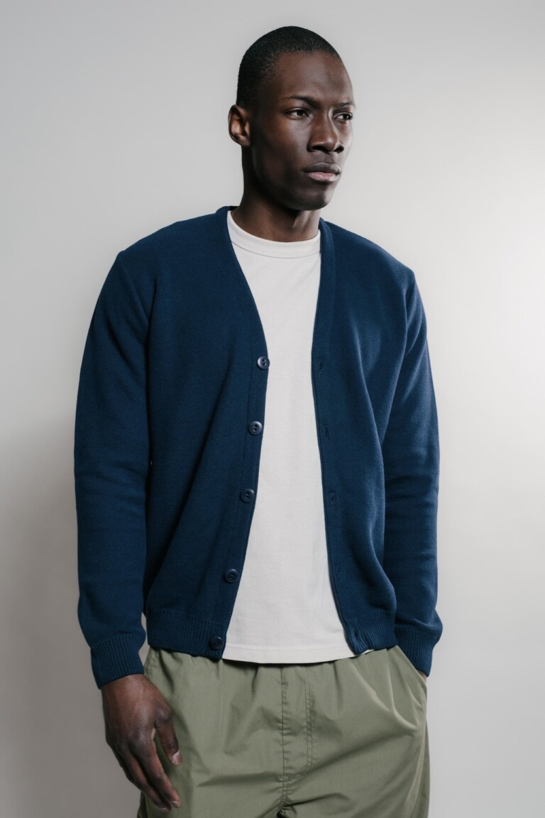 Nitto Knitwear - Cardigan Agop - Marine – M