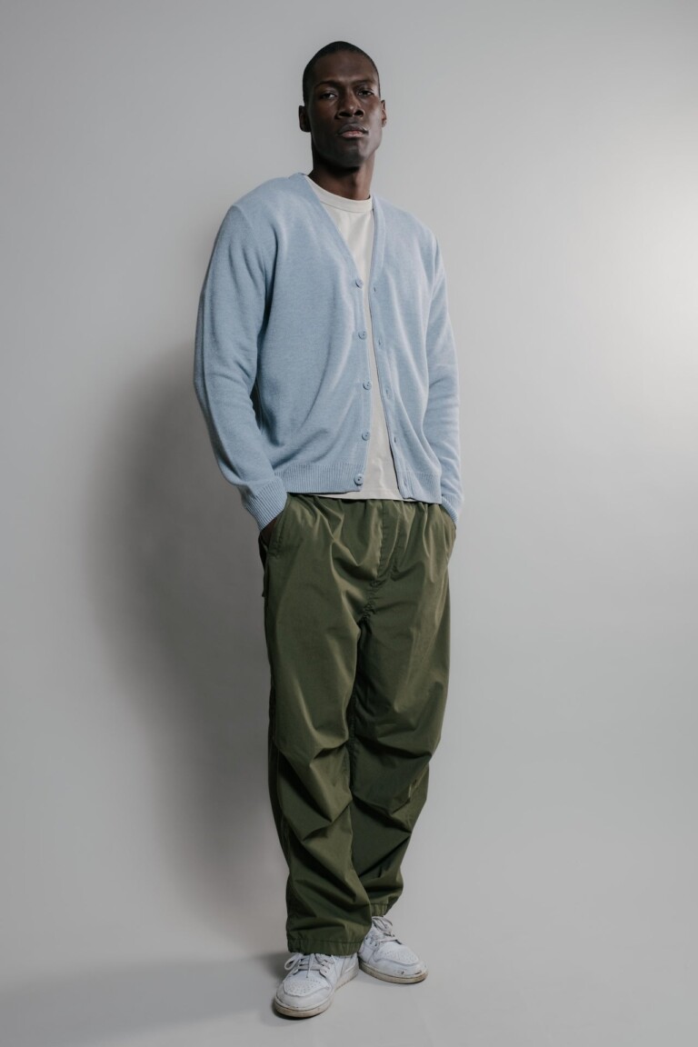 Nitto Knitwear - Cardigan Agop - Light Indigo – L