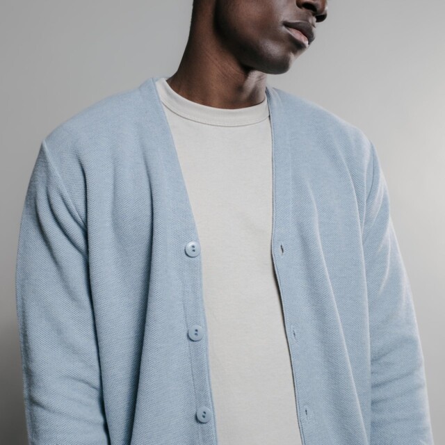 Nitto Knitwear - Cardigan Agop - Light Indigo
