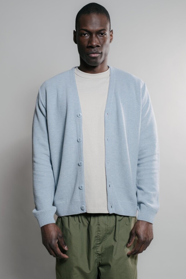 Nitto Knitwear - Cardigan Agop - Light Indigo