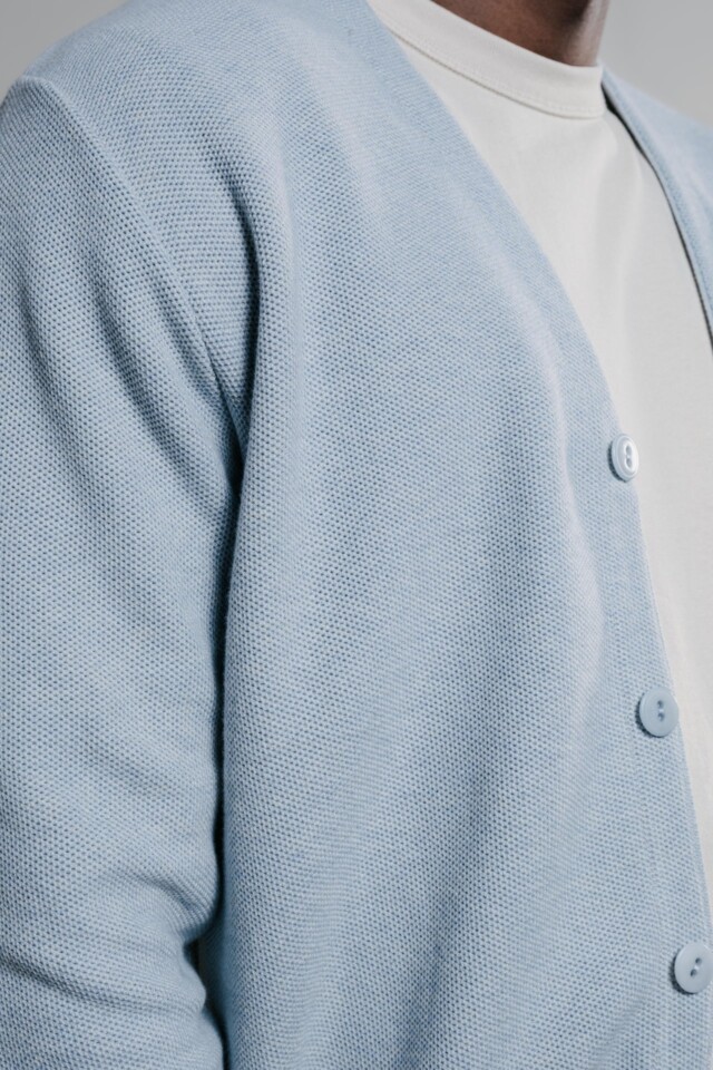 Nitto Knitwear - Cardigan Agop - Light Indigo