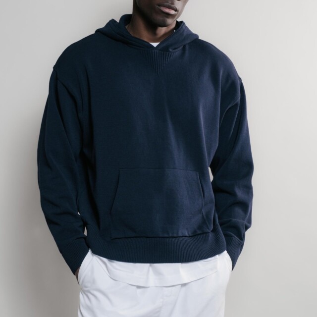 Nitto Knitwear - Pull Sevan Capuche - Marine