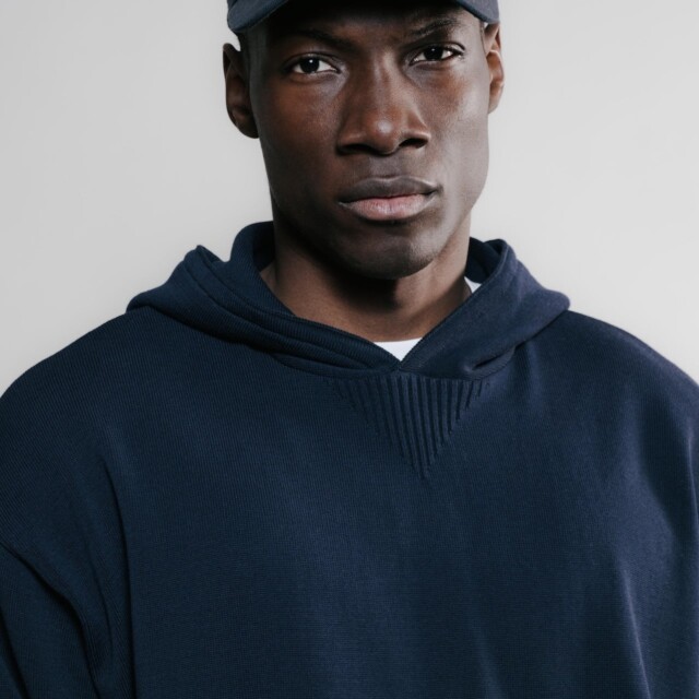 Nitto Knitwear - Pull Sevan Capuche - Marine