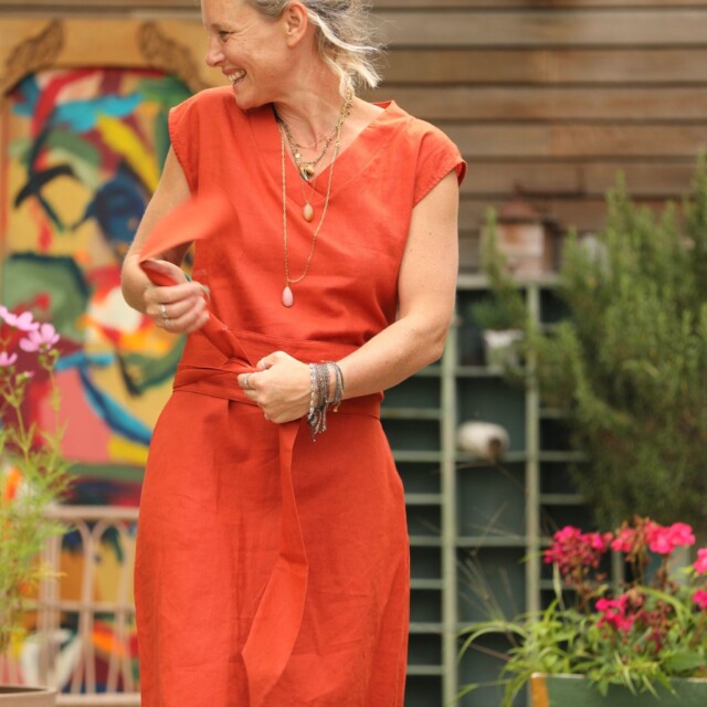 Quintessence - Robe Ivy - lin terre de Sienne