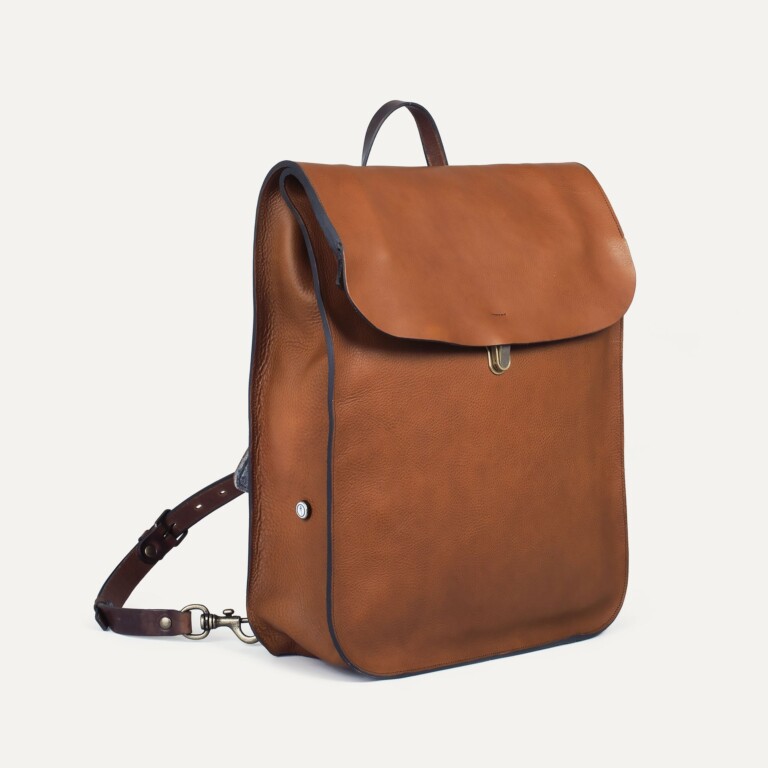 Bleu De Chauffe - Sac à dos Arlo - Brun ambré