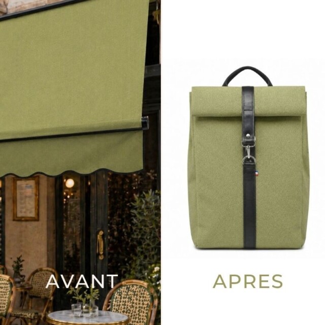 Saint-Lazare - Sac à dos Made in France - Vert anis