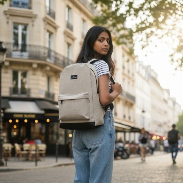 Saint-Lazare - Sac à dos Made in France - Jules gris vert