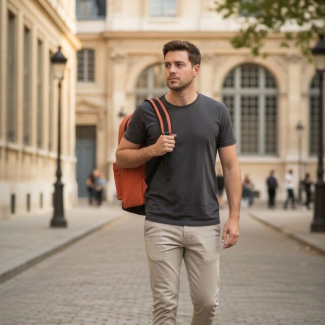 Saint-Lazare - Sac à dos Made in France - Jules corail