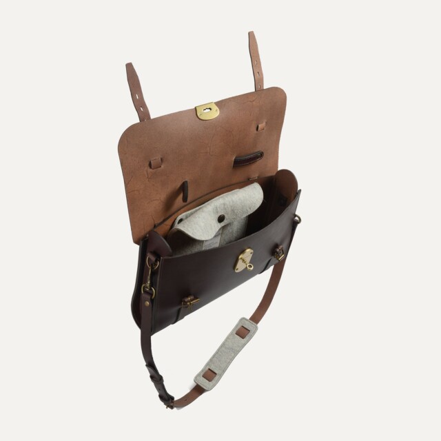 Bleu De Chauffe - Sac Ecrivain Scott - Pain Brûlé