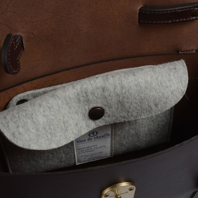 Bleu De Chauffe - Sac Ecrivain Scott - Pain Brûlé