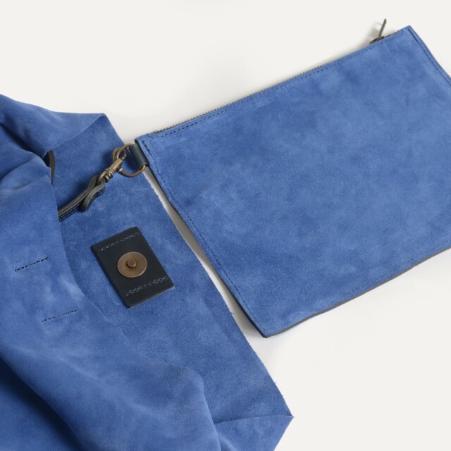 Bleu De Chauffe - Sac souple double porté Mission - Bleu Agate