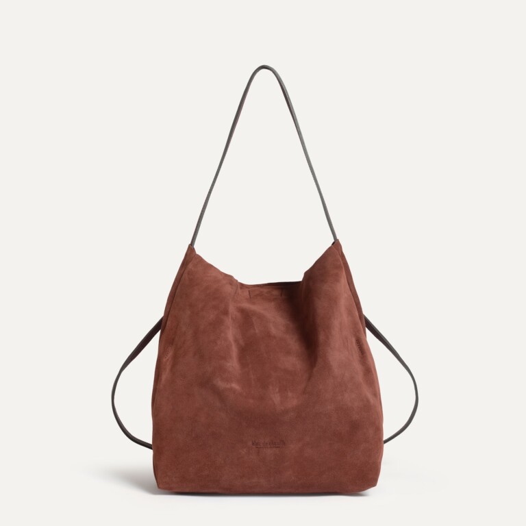 Bleu De Chauffe - Sac souple double porté Mission - Marron Rubis