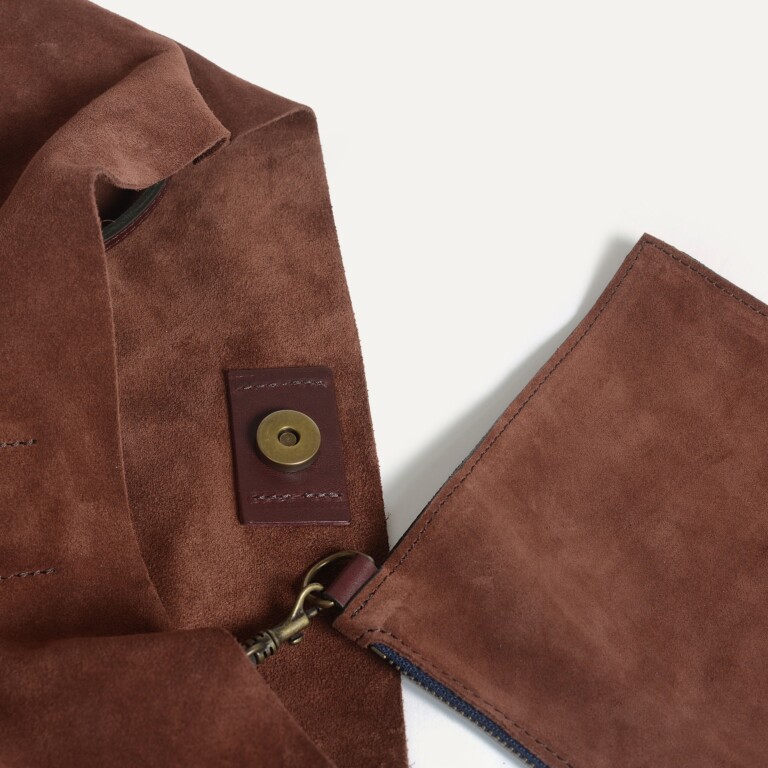 Bleu De Chauffe - Sac souple double porté Mission - Marron Rubis