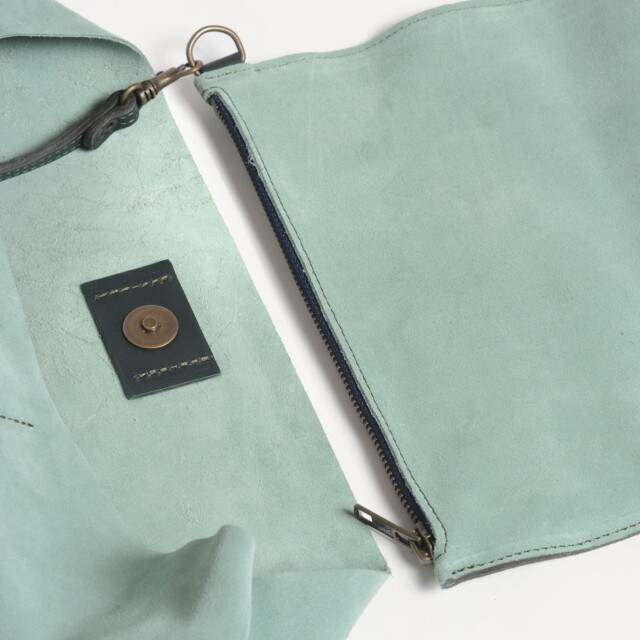 Bleu De Chauffe - Sac souple double porté Mission - Vert Jade