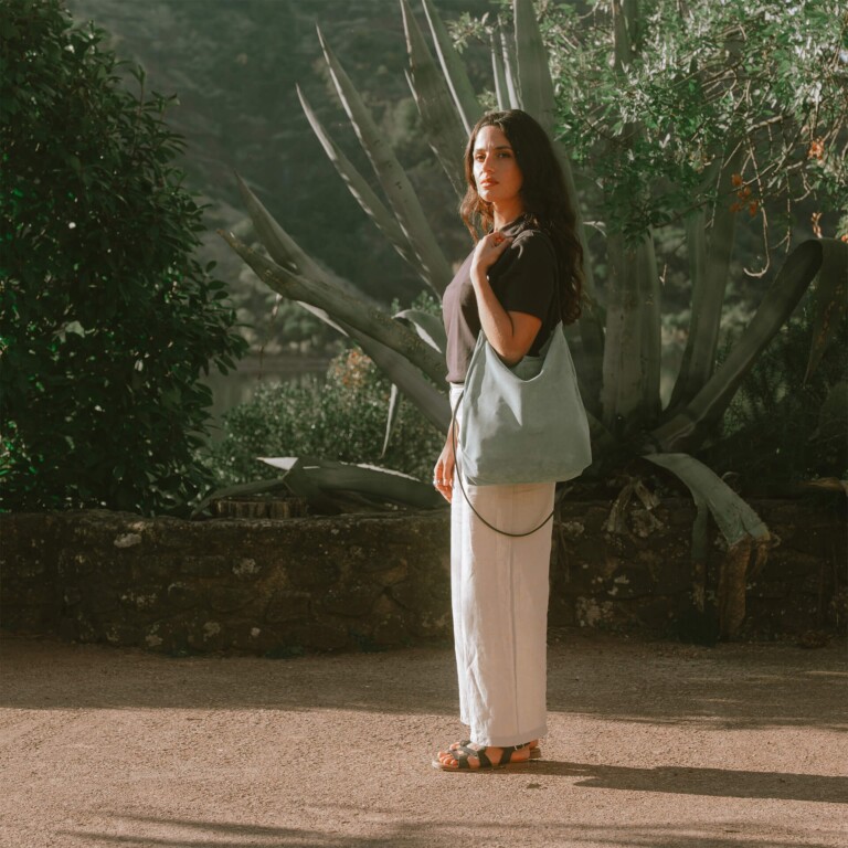 Bleu De Chauffe - Sac souple double porté Mission - Vert Jade