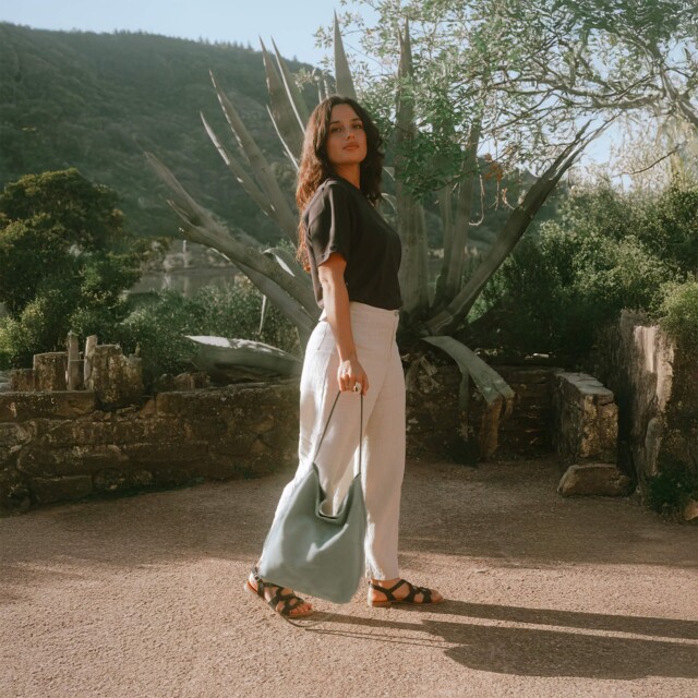 Bleu De Chauffe - Sac souple double porté Mission - Vert Jade