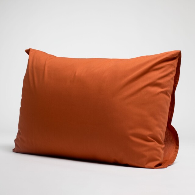 Dejorine - Taies d'oreiller X2 en Percale de coton - Ocre