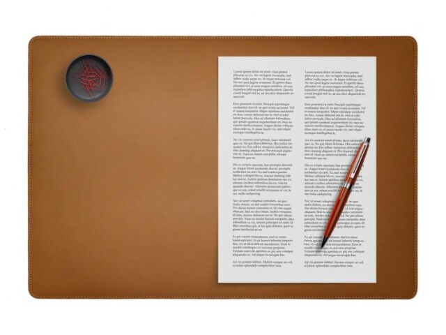 LAVOISIER Maroquinier - Sous-main à rabat 50×34 cm en cuir gold – SM802-50