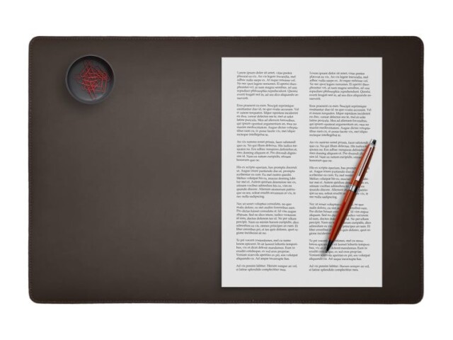 LAVOISIER Maroquinier - Sous-main à rabat 50×34 cm en cuir marron foncé – SM802-50