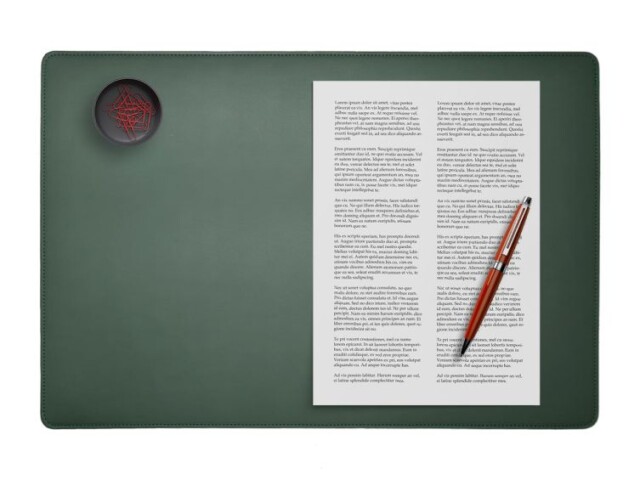 LAVOISIER Maroquinier - Sous-main à rabat 50×34 cm en cuir vert – SM802-50