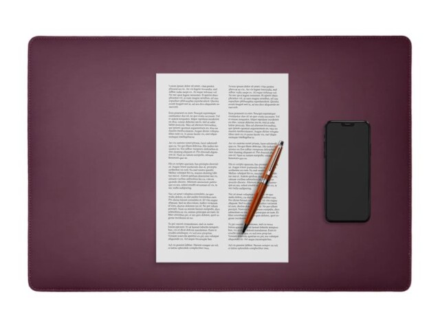 LAVOISIER Maroquinier - Sous-main à rabat 60×40 cm en cuir bordeaux – SM802-60