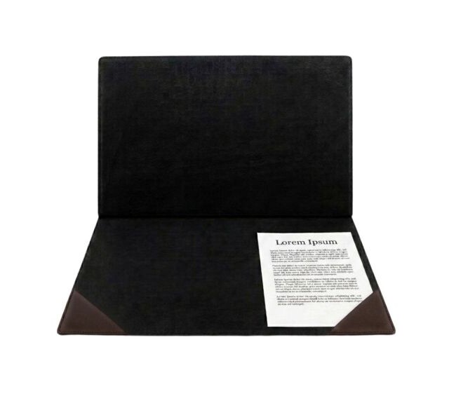 Lavoisier Maroquinier - Sous-main à rabat 60x40 cm en cuir marron foncé - SM802-60