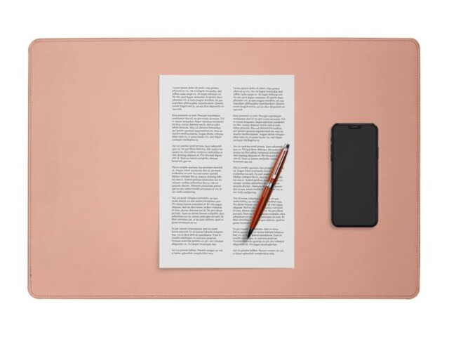 LAVOISIER Maroquinier - Sous-main à rabat 60×40 cm en cuir rose – SM802-60