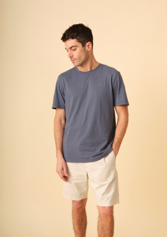 Montlimart - T-SHIRT PRAIRIE BLEU AZUR