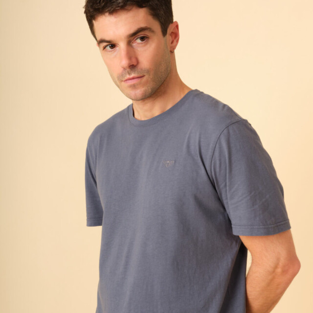 Montlimart - T-SHIRT PRAIRIE BLEU AZUR