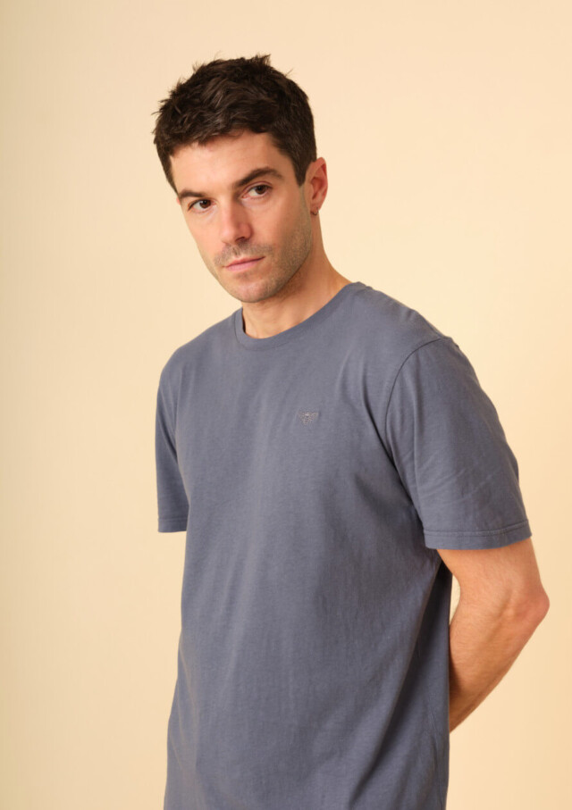 Montlimart - T-SHIRT PRAIRIE BLEU AZUR