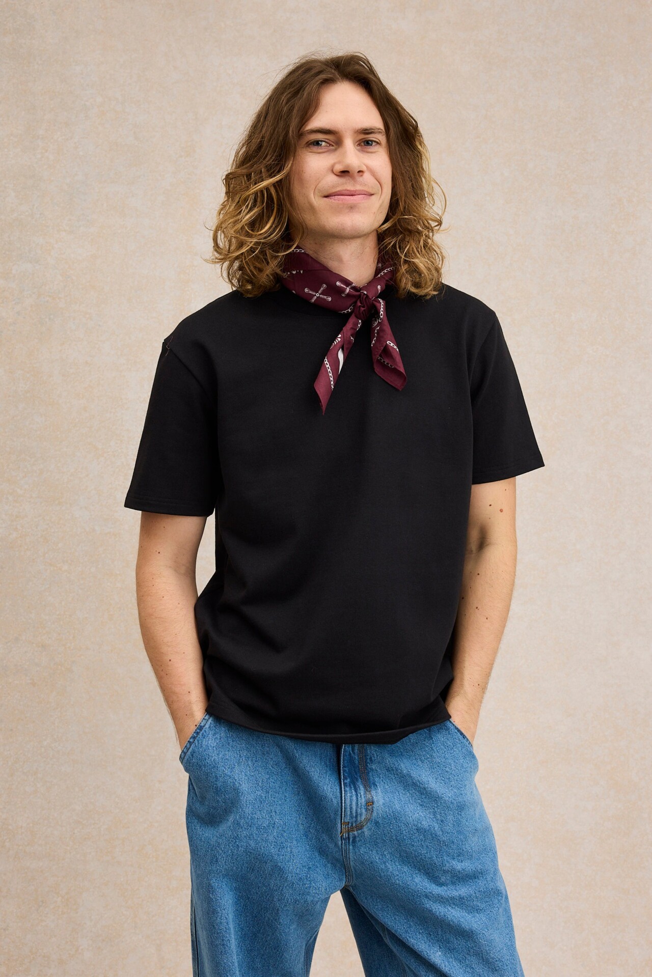 Le Minor - T-shirt en coton épais noir pour homme