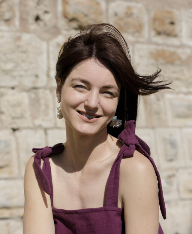 April et C - Top Plumeria - Lin bordeaux