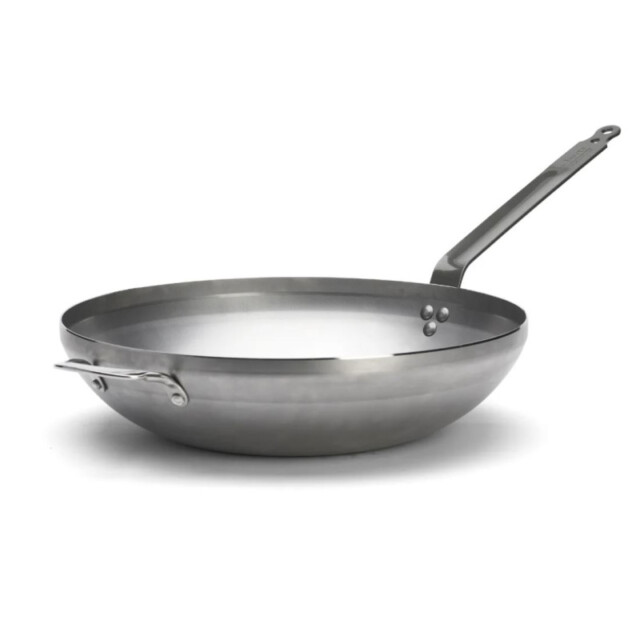 DE BUYER - Wok bombé De Buyer Minéral B en acier - 4 tailles
