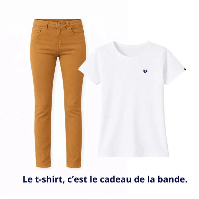 PALÂBA - Jean français Femme Cognac – 52