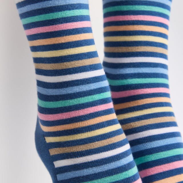 Maison Broussaud - Les rayures-multico Armor-lux x Maison Broussaud - chaussettes femme - coton bleu – 39/41 / BLEU